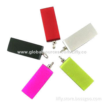 USB flash drives with plastic or rubber housing available
